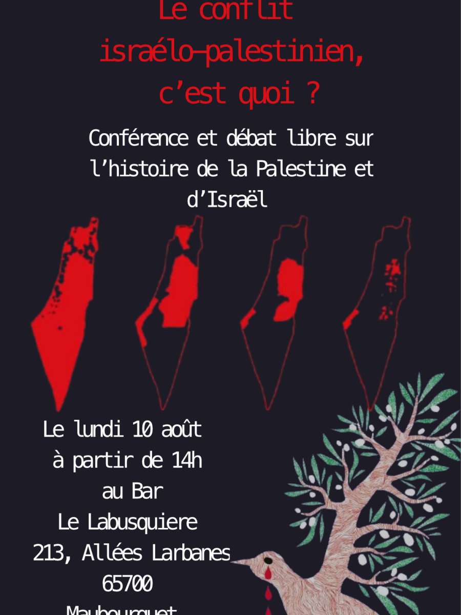 Conférence – débat sur l&rsquo;histoire de la&nbsp;Palestine