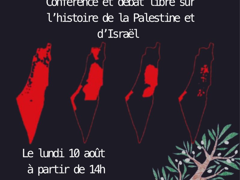 Conférence – débat sur l&rsquo;histoire de la&nbsp;Palestine