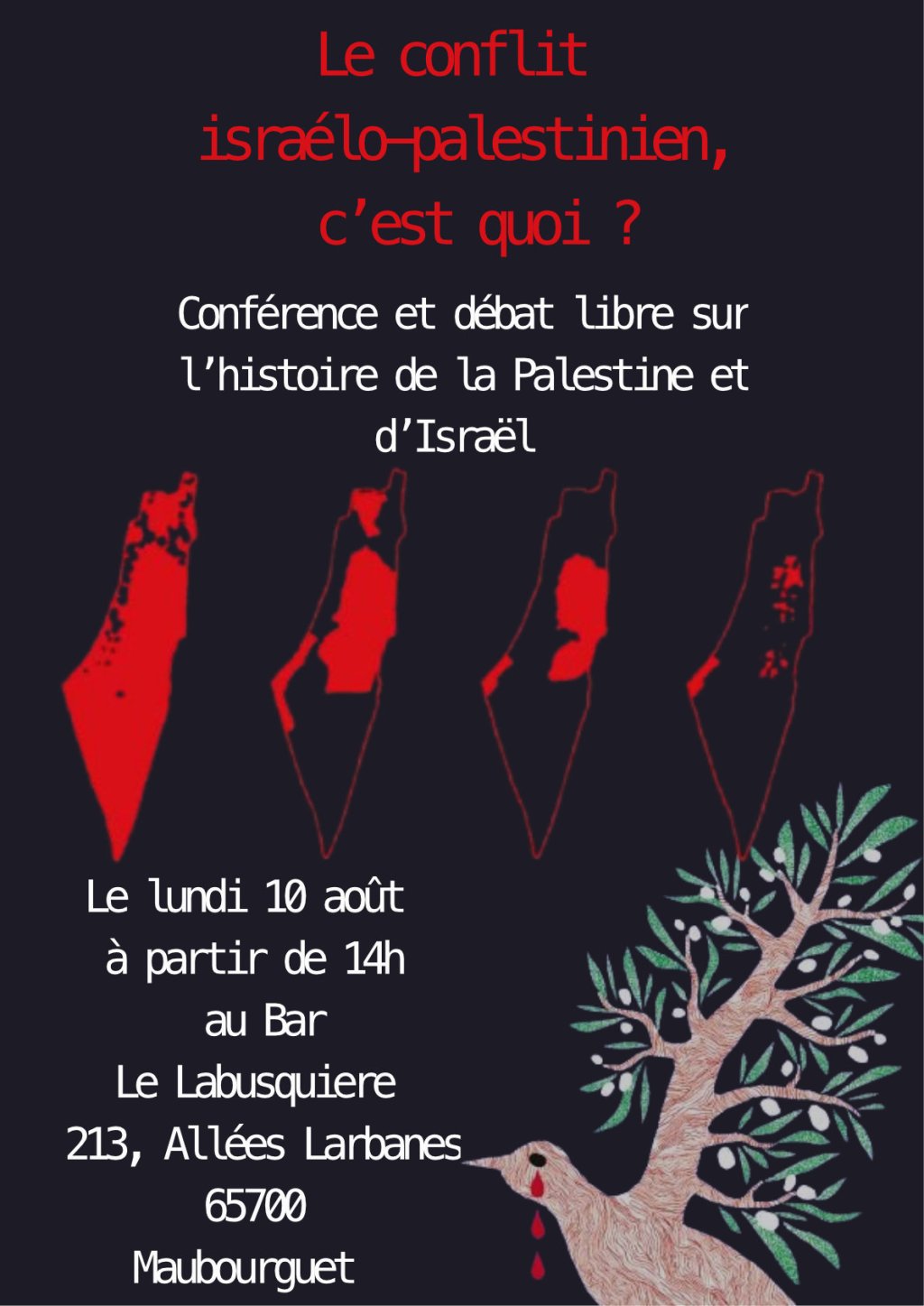 Conférence – débat sur l&rsquo;histoire de la&nbsp;Palestine
